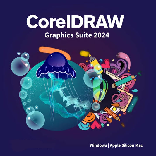 Corel Draw Graphics Suite 2024 – (100% Genuine Legal Version + Online Updates) Remote Installation for Windows & macOS (1 PC/Mac) | Lifetime Validity with Online Updates (No-Expiry)