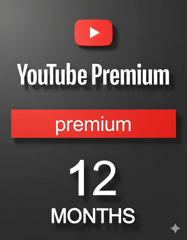 AA05 - YouTube Premium 1 Year | Get a YouTube&nbsp;Premium Global Subscription