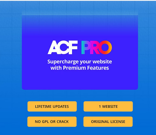 ACF Pro Lifetime License Activation