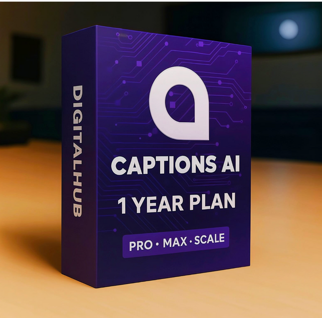 Caption AI Pro and Max Plans – 1 Year